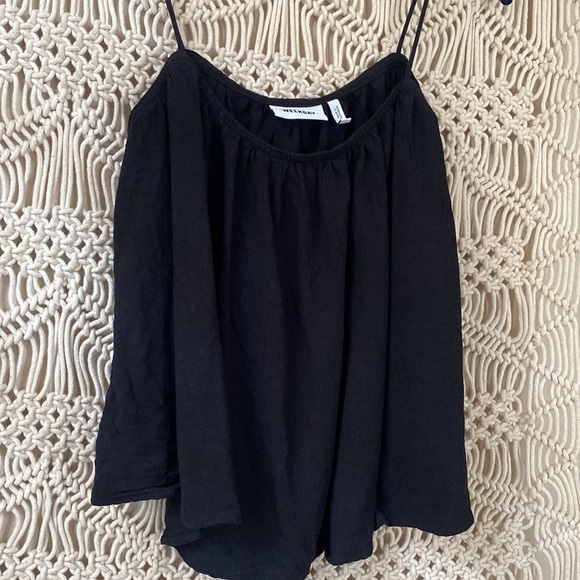 Weekday, spaghetti strap,black tank top, sz 36 - Picture 4 of 5